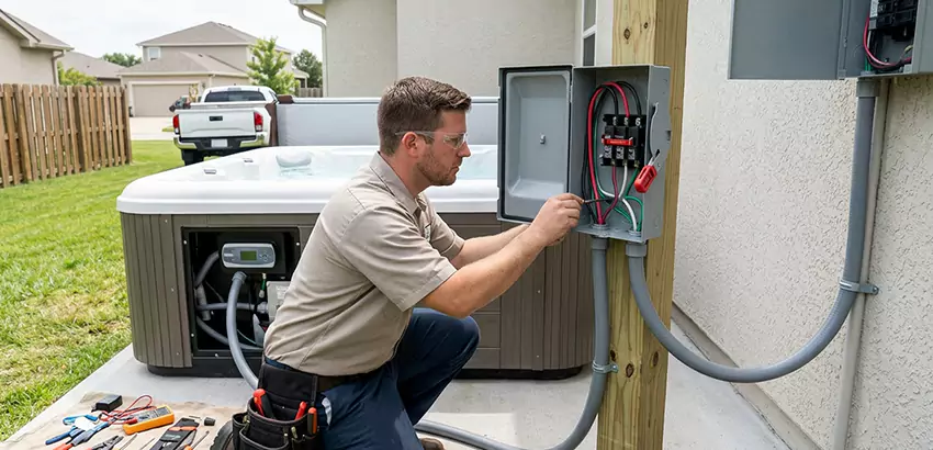 Outdoor Hot Tub Electrical Installation in Port Orange