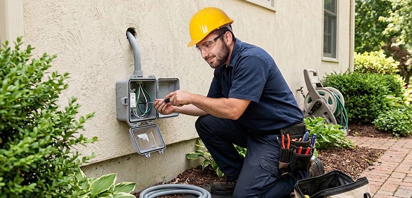 Outdoor Outlet Installation on Vinyl Siding in Port Orange